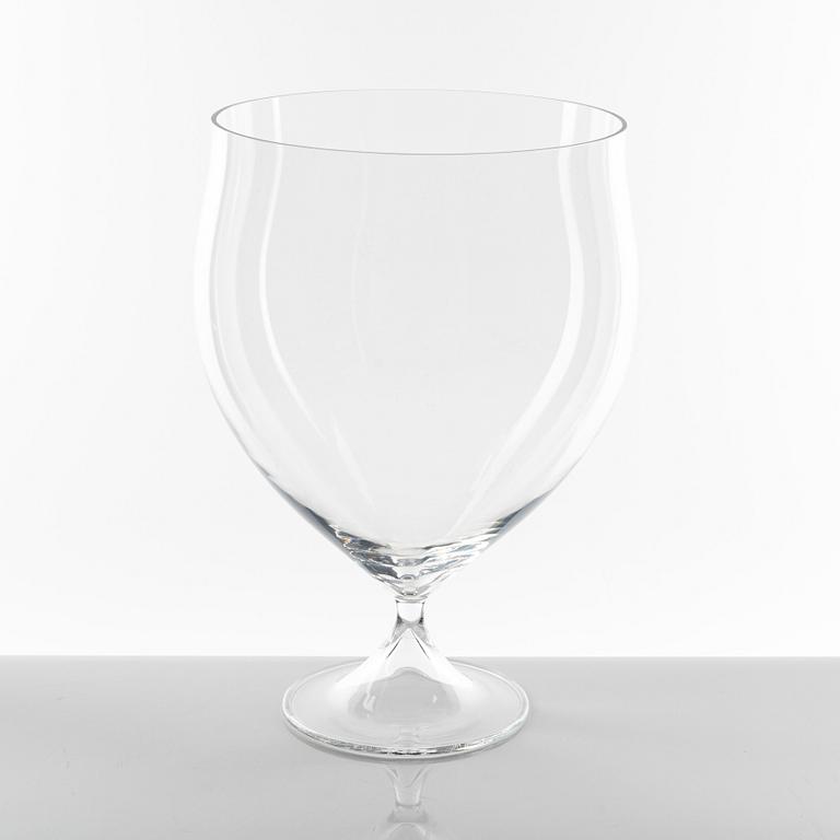 Ingeborg Lundin, bowl on foot, glass, Expo, Orrefors; Sweden.