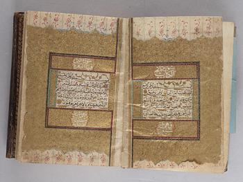 QURAN. Constantinople 1716. Height 15,5 x 11,5 cm.