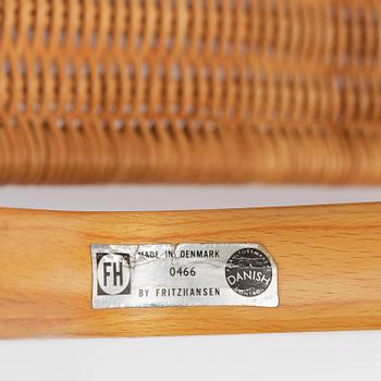 Peter Hvidt & Orla Mølgaard Nielsen, fåtöljer, ett par, "X", modell "6103", Fritz Hansen, Danmark, 1966.