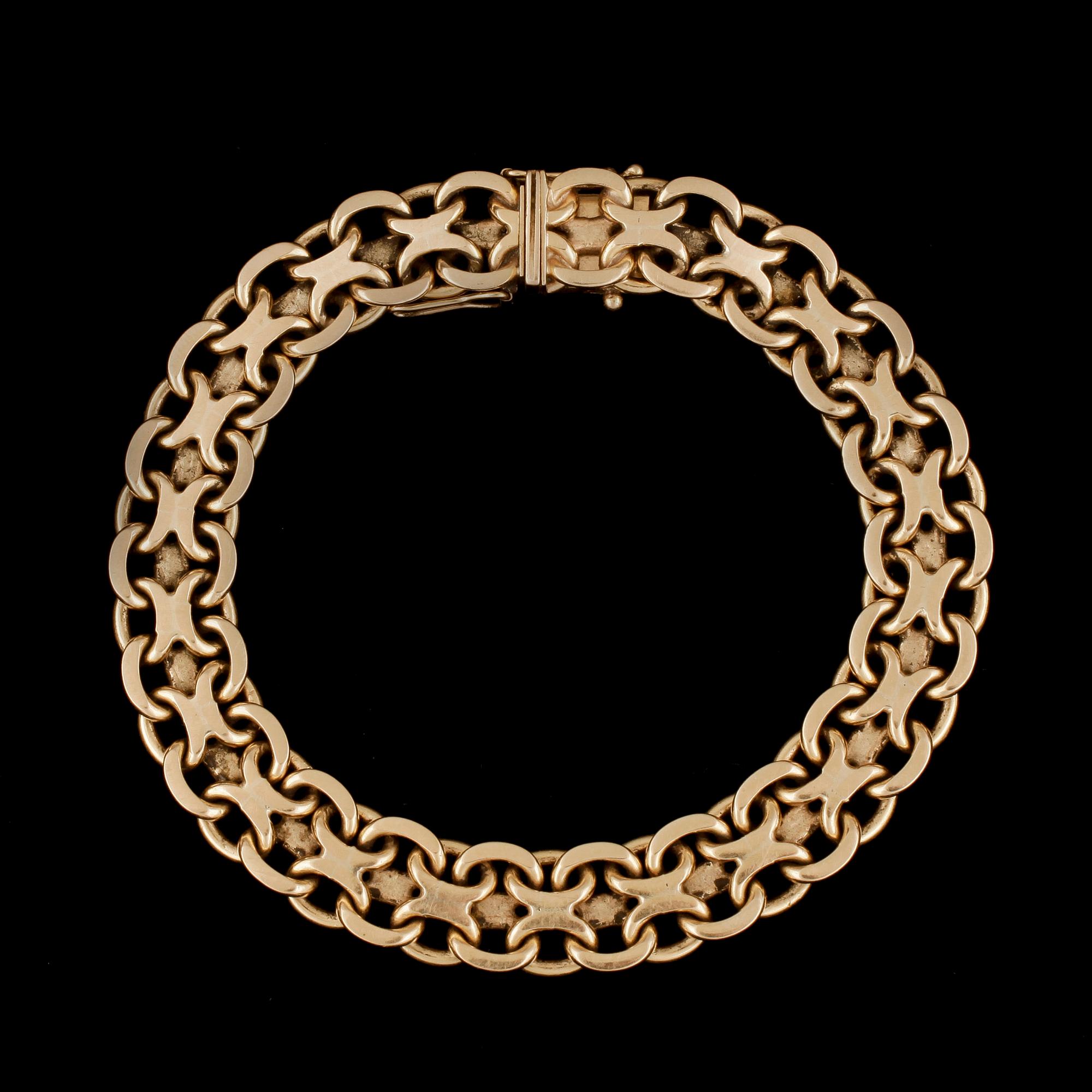 ARMBAND, 18k guld. Vikt ca38g.