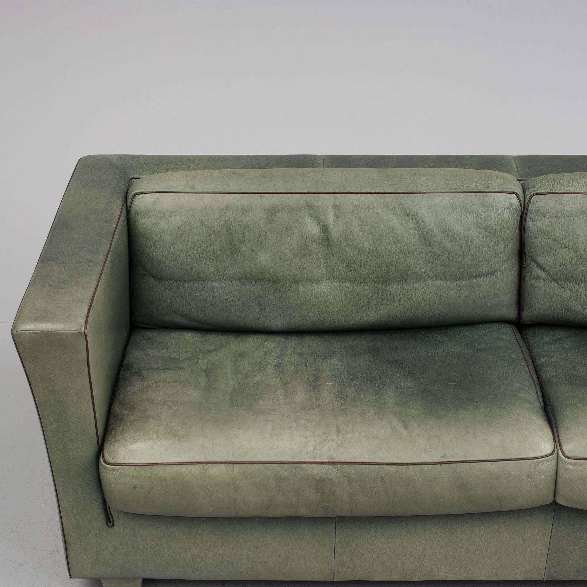 ANDREE PUTMAN, a sofa and easy chair, "Lotus", manufactured by de Sede of Switzerland, late 1900s.