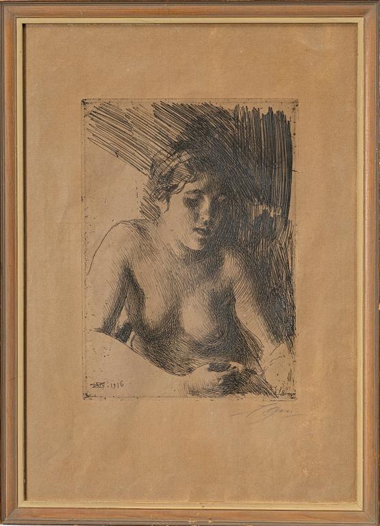 Anders Zorn, "Byst".