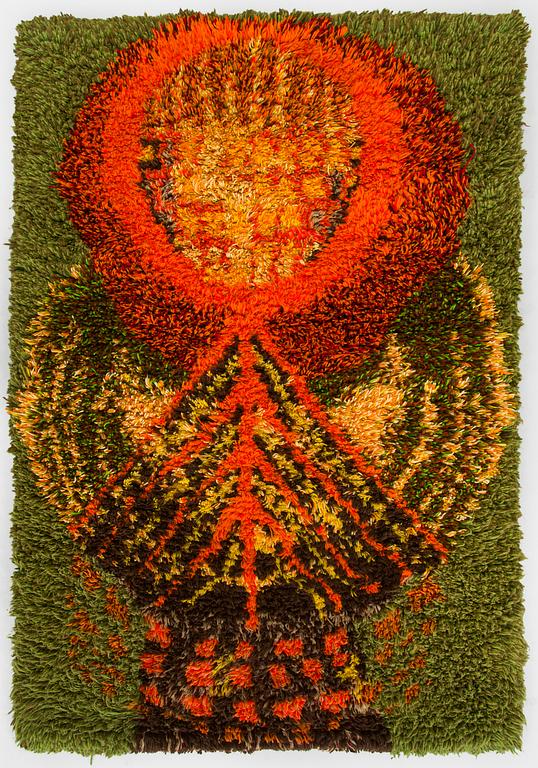 Terttu Tomero, ryijy, malli Neovius. Noin 148 x 102 cm.