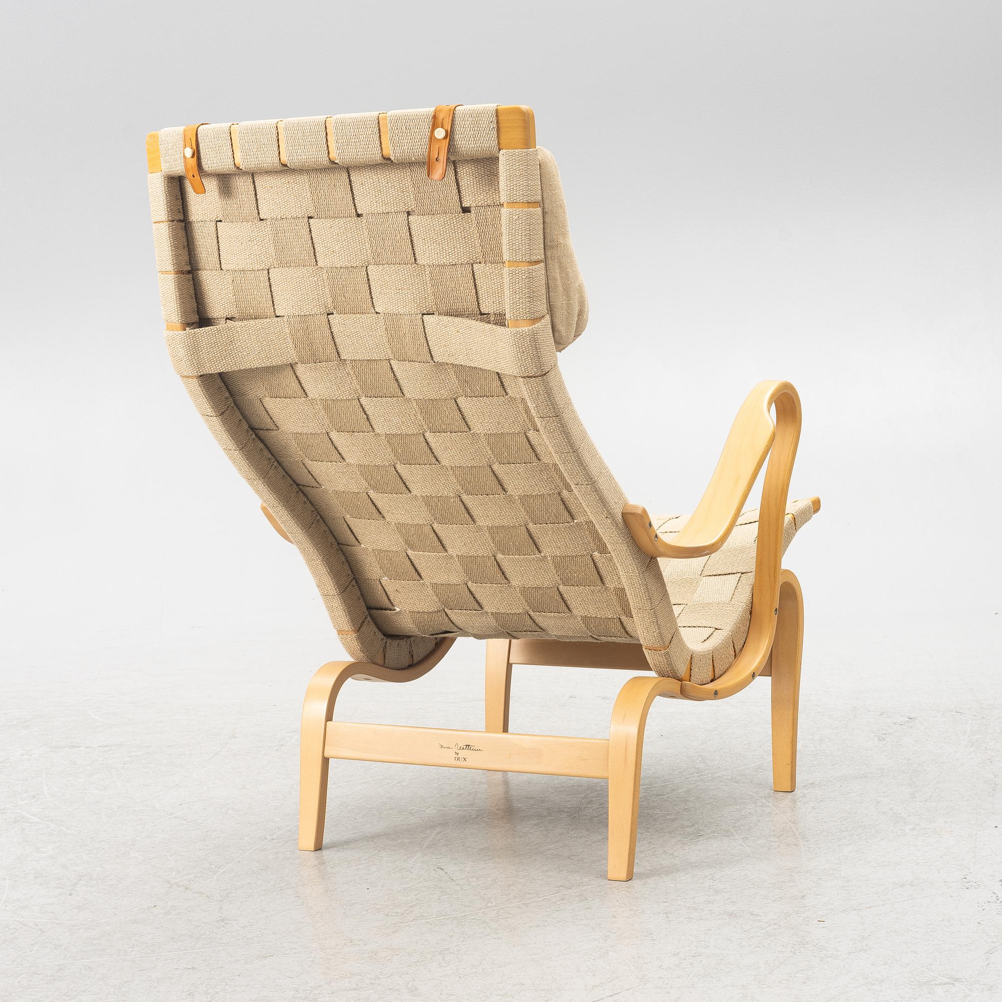 Bruno Mathsson, fåtölj, "Pernilla", Dux, 1900-talets slut.