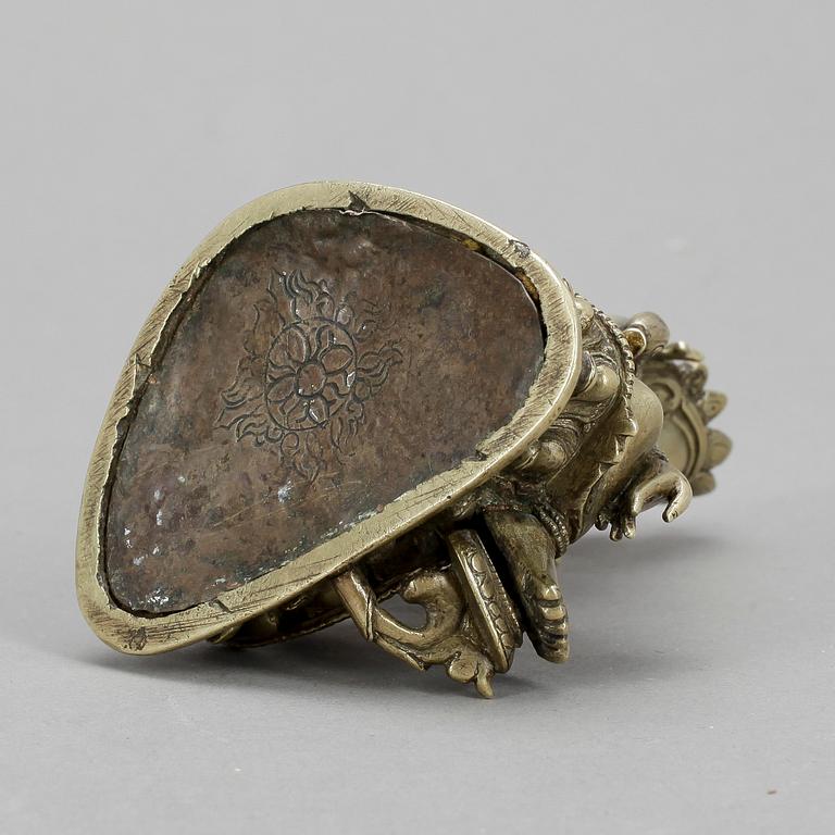 BUDDHA, brons, Tibet, 1800/1900-tal.