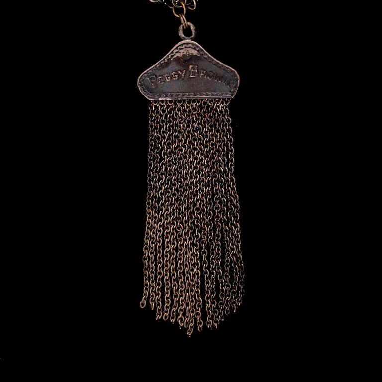 HANDVÄSKA, silver. Peggy Brown. Vikt ca 143,8 g.