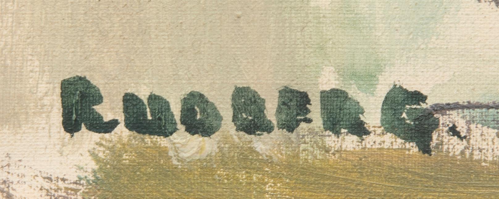 Gustav Rudberg, olja på duk, signerad.