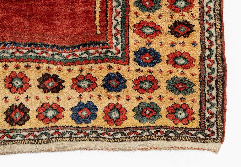 A semi-antique Konya Bozkir rug, central Anatolia, c. 156 x 126 cm.