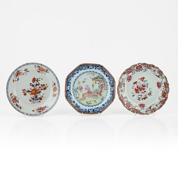 15 pieces of Chinese porcelain, 18th/19th century.