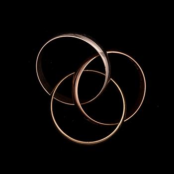 RING, "Trinity" 18K guld, Cartier. Vikt 6 g.