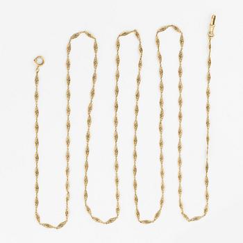 Klockkedja, 18K guld.