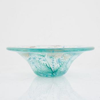 A glass bowl, Riihimäen Lasi Oy, Finland, 1945.