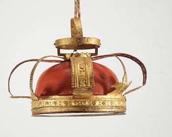 A late 18th century hanging compass marked 1787.