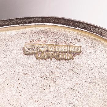 BJÖRN WECKSTRÖM, A sterling silver brooch "Labyrinth". Lapponia 1984.