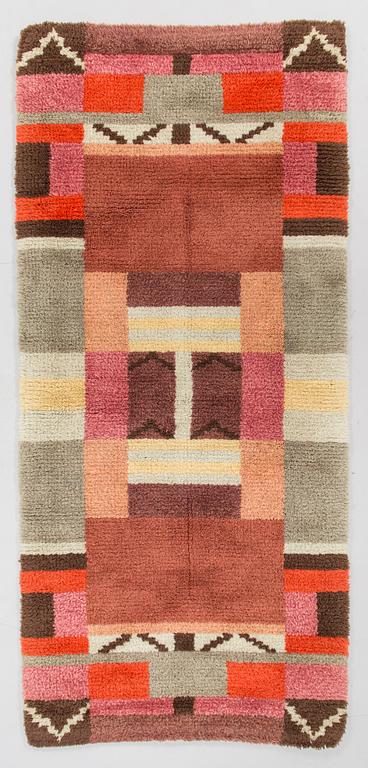 Ryamatta, troligen Elsa Kallio för Taidekudos ja Lankaliike Elsa Kallio. Ca 125 x 60 cm.