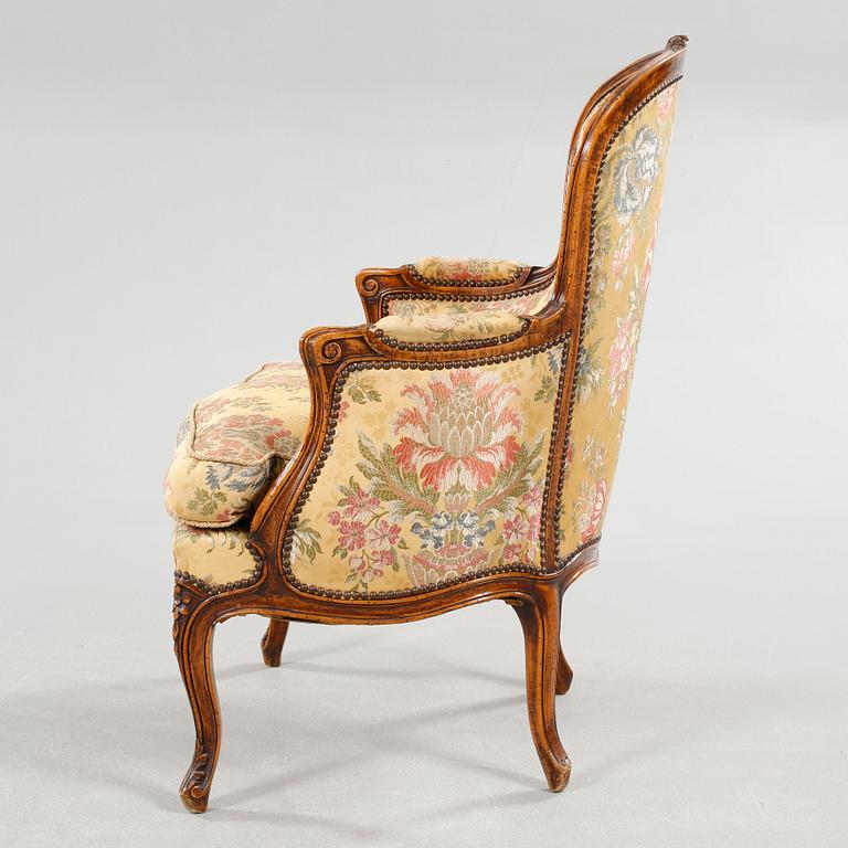 A rococo style armchair, second half of the 19th century.