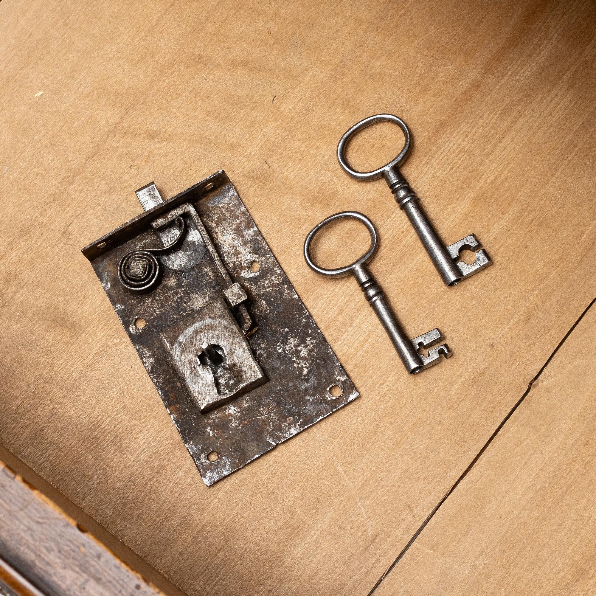 A rococo parquetry cabinet, Stockholm, later part 18th century.