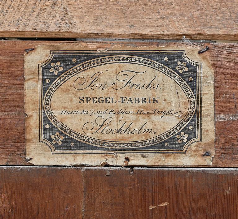 SPEGEL, empire, Jon Frisk (1787-1849), Stockholm, 1800-talets första hälft.