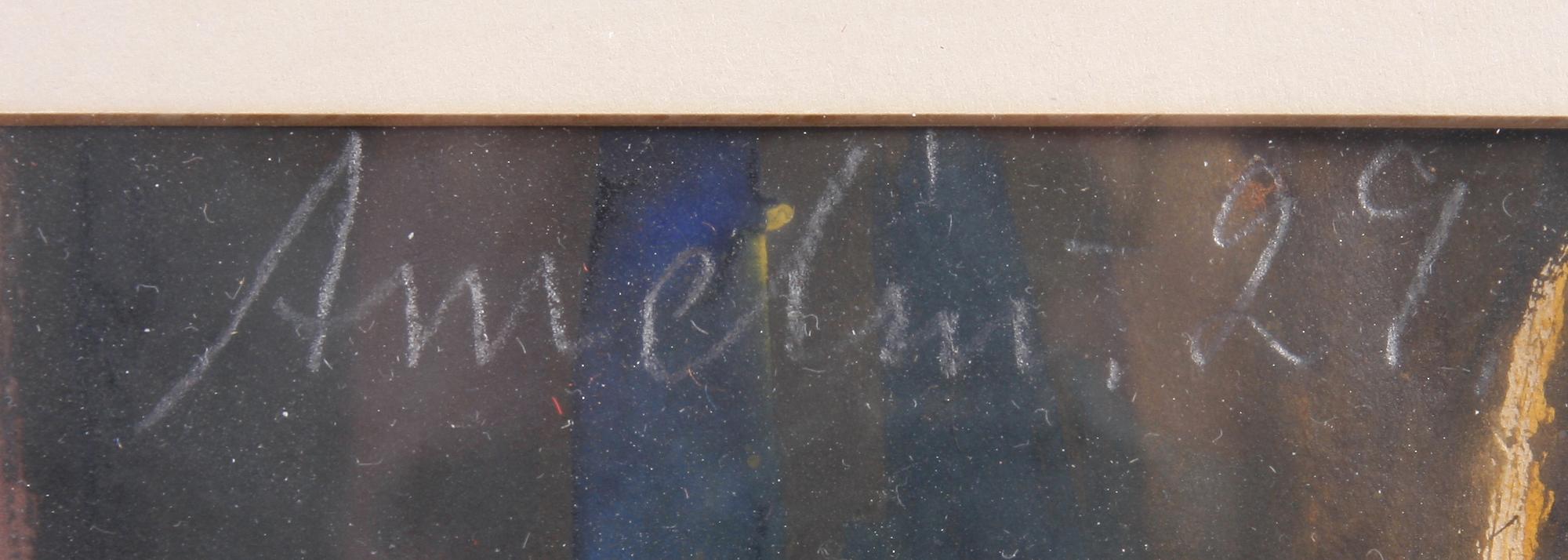 AMELIN, ALBIN, blandteknik på papper, sign.