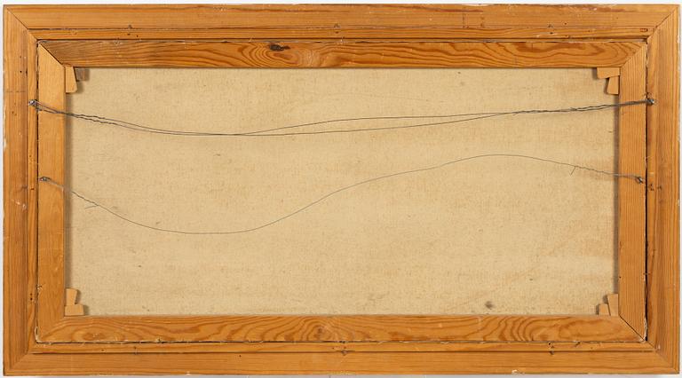 Nils Nilsson, blandteknik på duk, signerad.