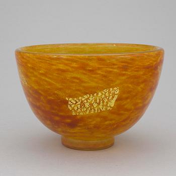 A Daum Nancy glass bowl, second half of the 20th Century.