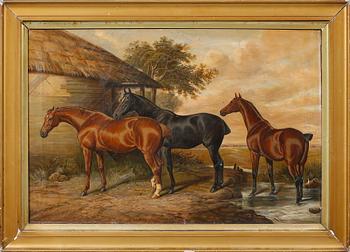 OKÄND KONSTNÄR, olja på duk, osignerad, 1900-talets första hälft.