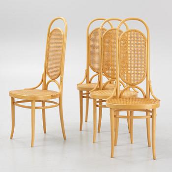 Thonet, 4 st stolar, samtida tillverkning.