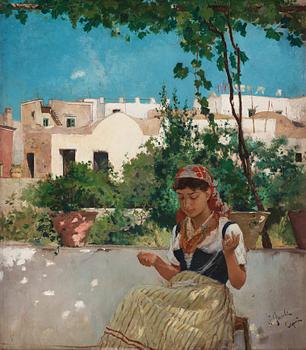 719. Georg Pauli, Flicka på Capri.