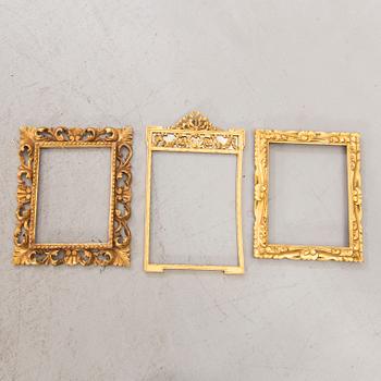 Five mid 20th century wood frames from Paoletti, Firenze Italy.