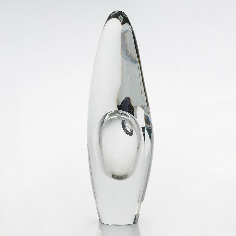 Timo Sarpaneva, glass sculpture 'Orchid', signed Timo Sarpaneva Iittala -54.