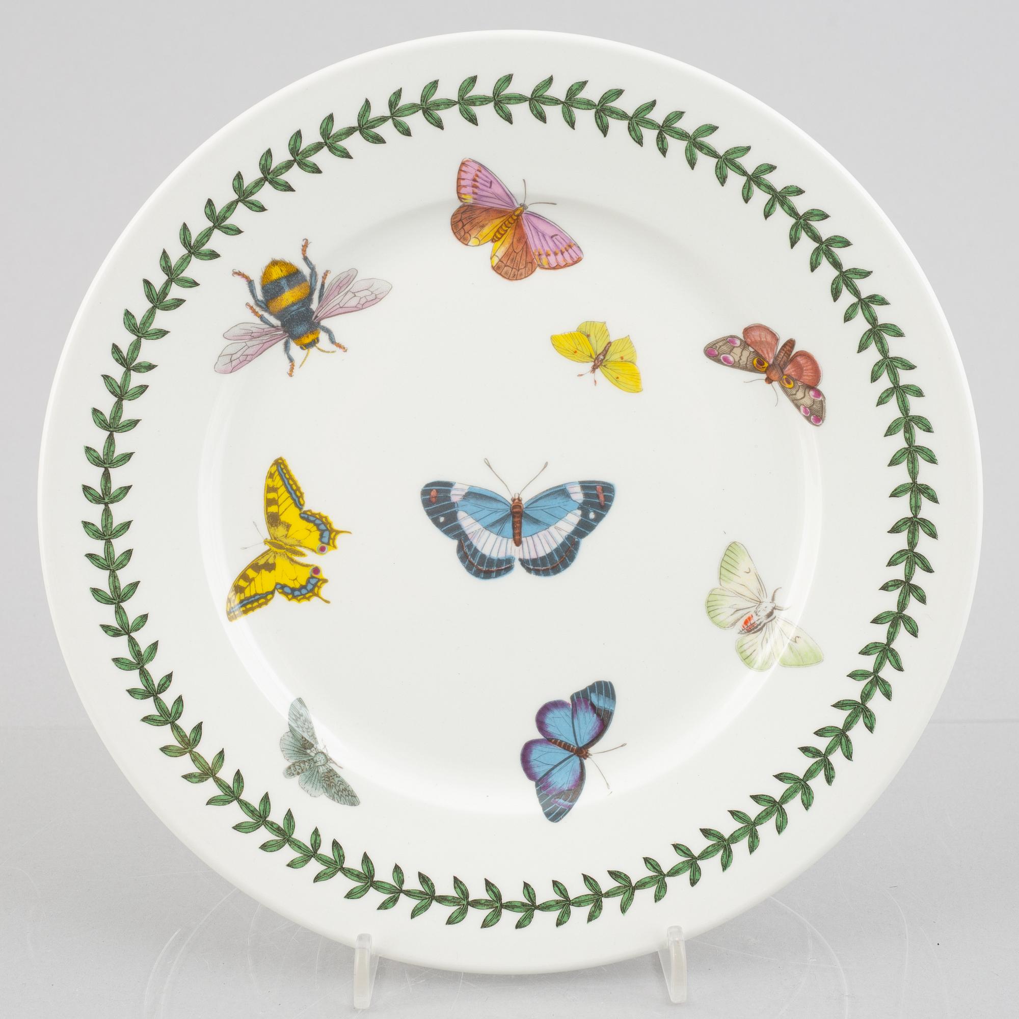 Susan Williams-Ellis, frukostservis, porslin, 25 delar," The Botanic Garden", Portmeirion, England.