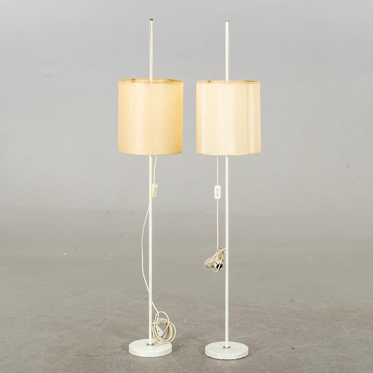 FLOOR LAMPS, 2 pcs, second half of 20th century.