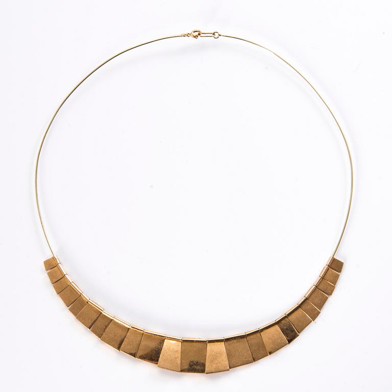 COLLIER, 14K guld, Helsingfors 1950-1970-tal.