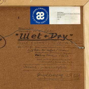 Josef Albers, "Study for Homage To The Square: 'Wet and Dry' ".