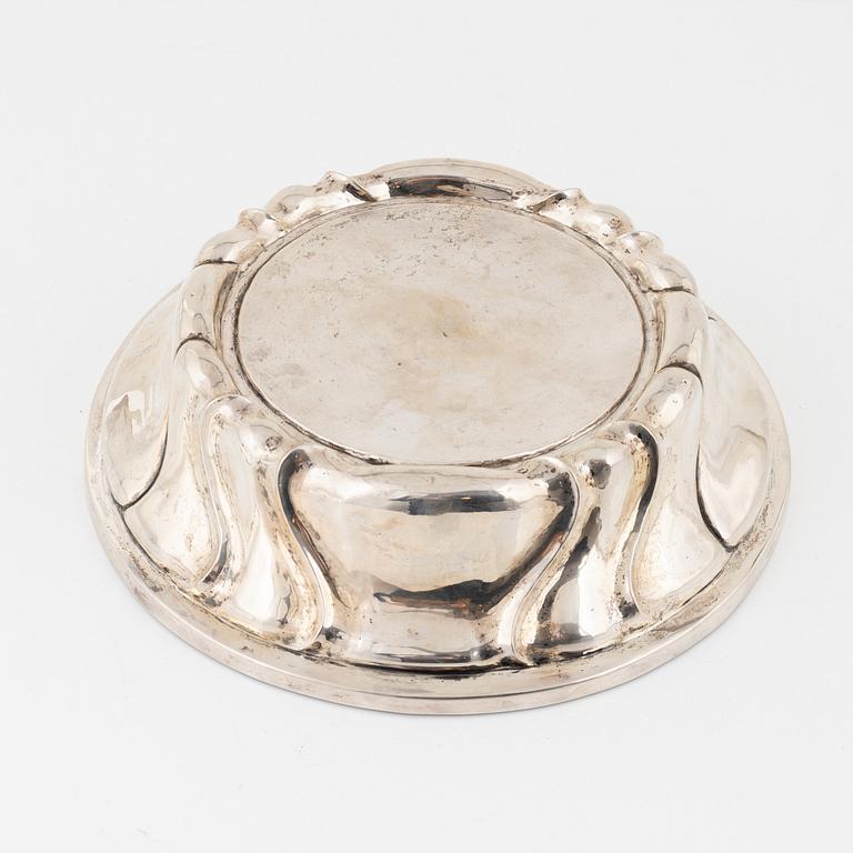 A Rococo Silver Stand, 18th century, possibly Norway.