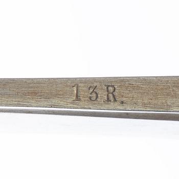 Huggare 2 st, svenska m/1856, med baljor.