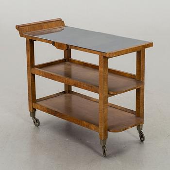 An art deco serving trolley, mid 20th century,