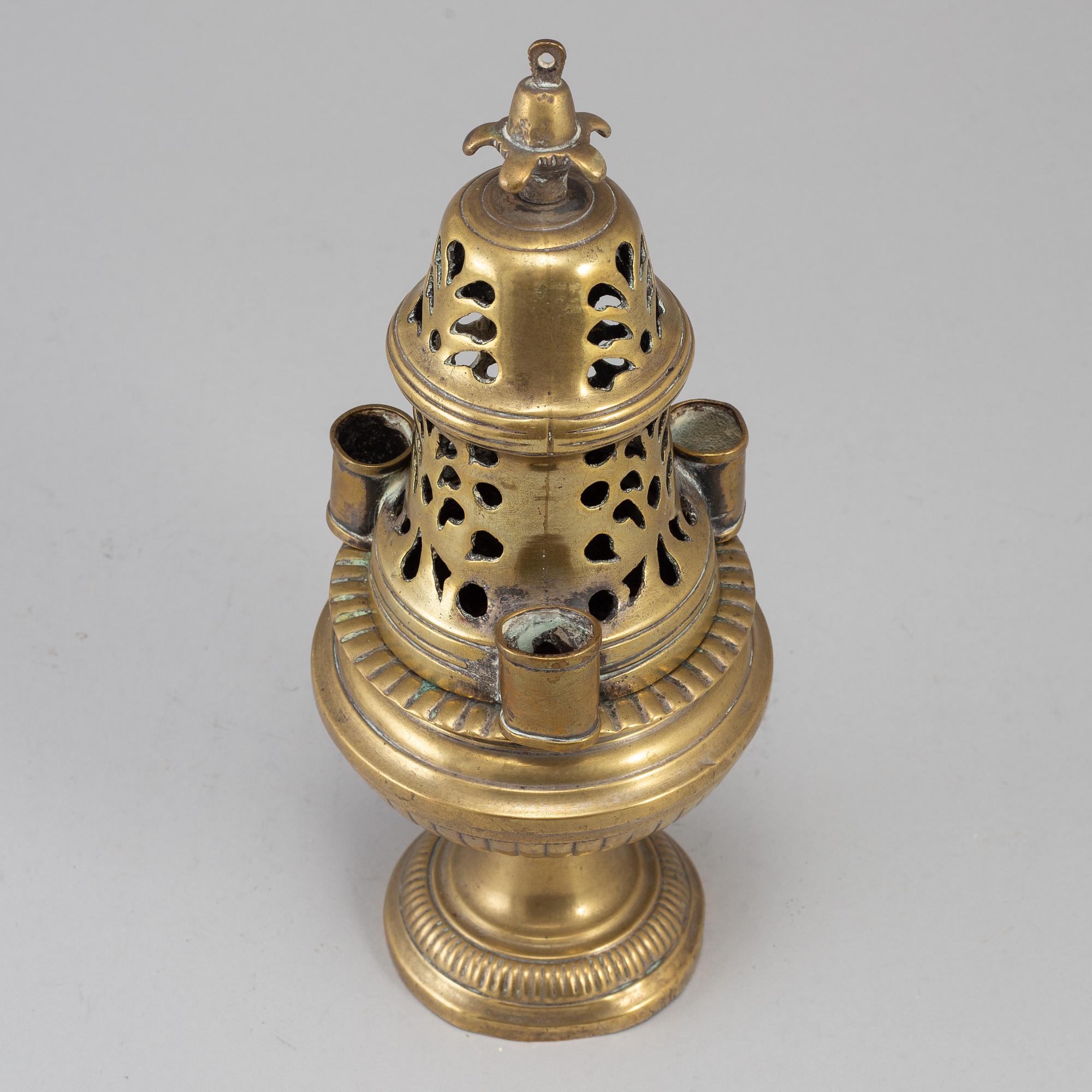 RÖKELSEKAR, mässing, 1700-tal.