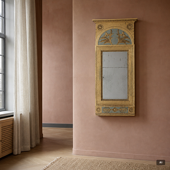 Mirror, late Gustavian, circa 1800.