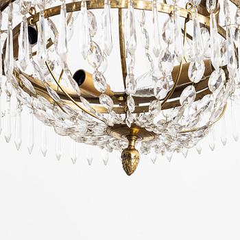 A Gustavian style chandelier, 20th century.