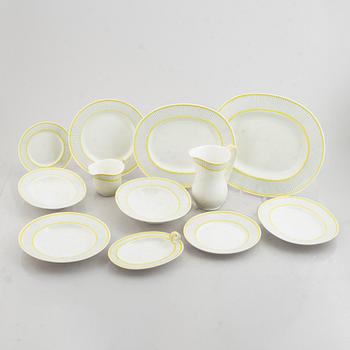 Stig Lindberg, dinner service, 57 pieces "Piké", Gustavsberg.