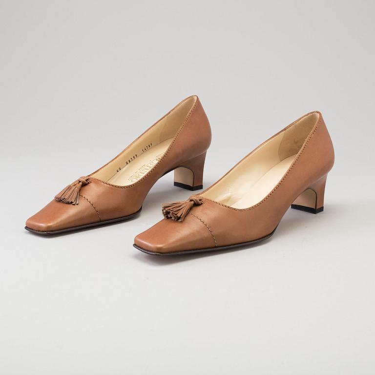 A pair of leather shoes by MAB Studio, Bologna, Italien.