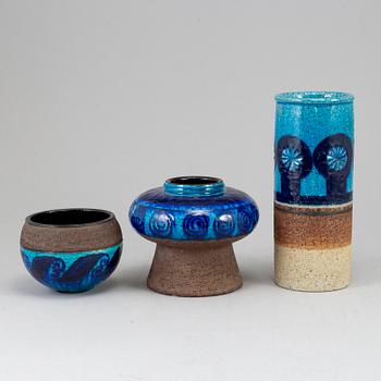 INGER PERSSON, a set of three stoneware vases for Rörstrand Ateljé.