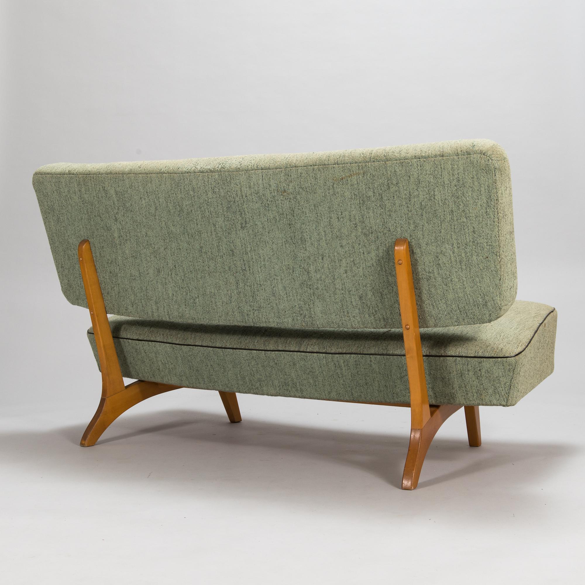 Oiva Parviainen, A 1950s sofa, 'Susanna' for Lahden Lepokalusto, Finland.