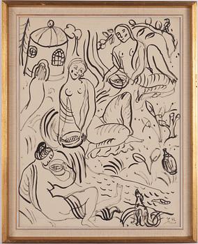 Hilding Linnqvist, Vid lusthuset.