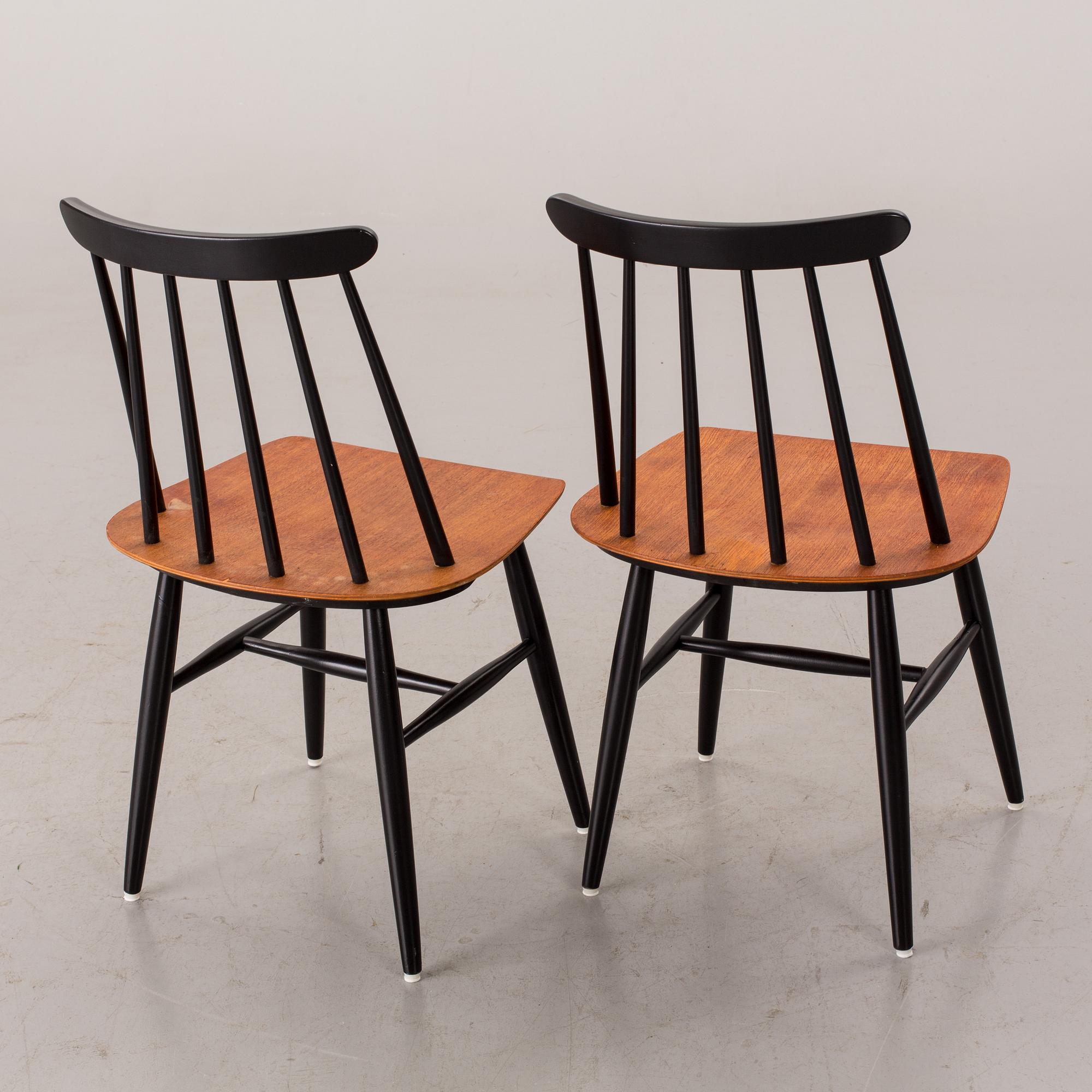 STOLAR 2 st, "Fanett", Ilmari Tapiovaara, Edsbyverken, 1900-talets mitt.