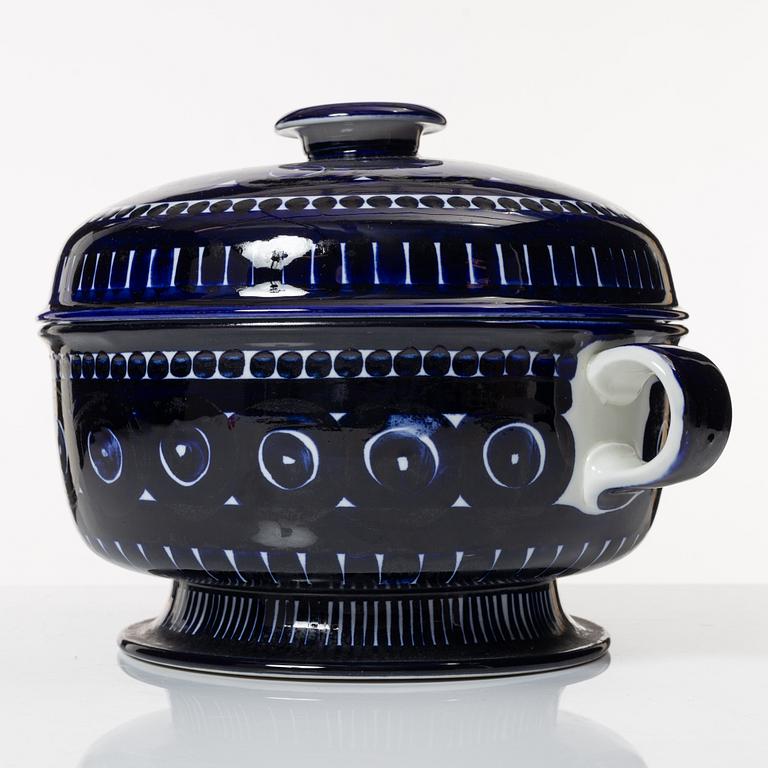 Ulla Procopé, terrin med lock, "Valencia", Arabia, Finland.