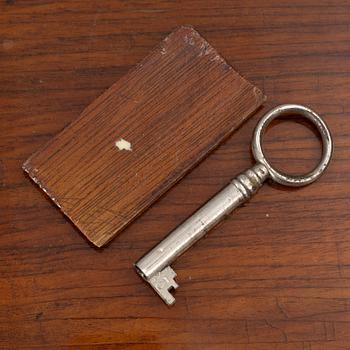 A gustavian style sewing table, 19th Century.