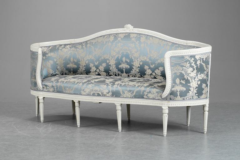 A Gustavian sofa.