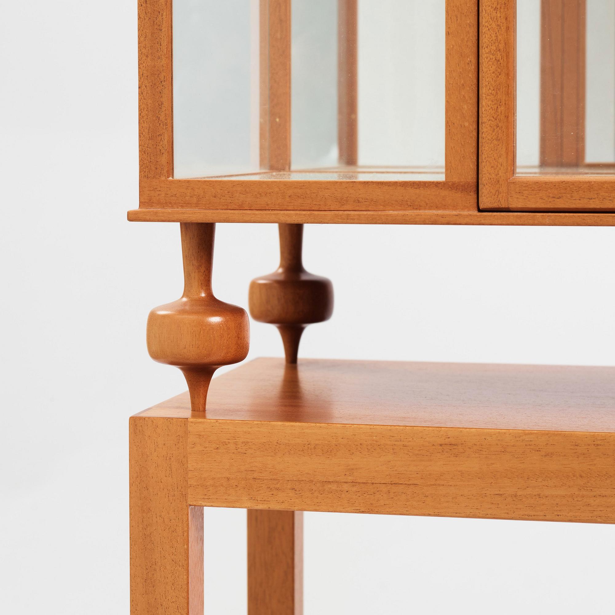 Josef Frank, a showcase cabinet model "2077", Firma Svenskt Tenn, Sweden pre 1985.